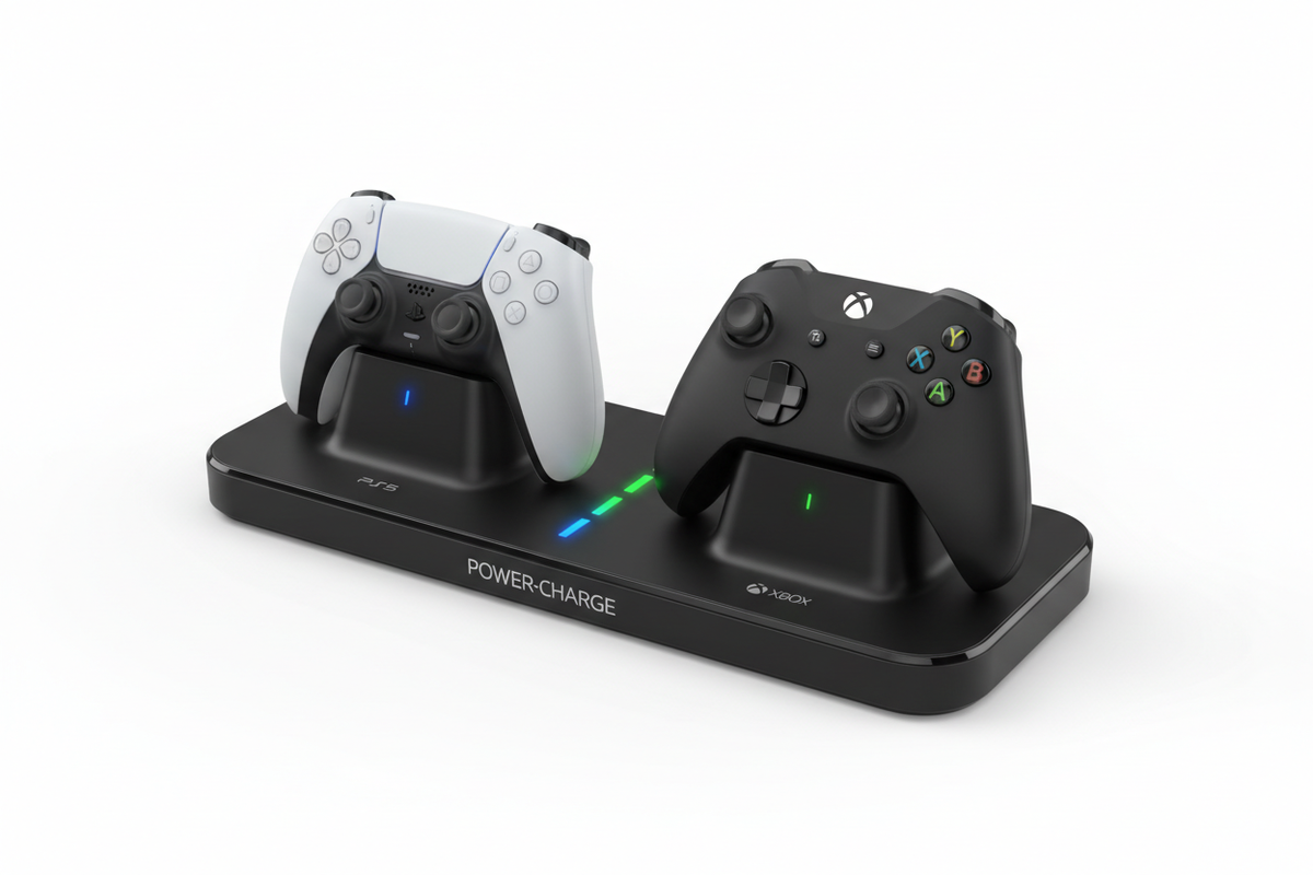 Dual Controller Charging Dock for PS5 and Xbox