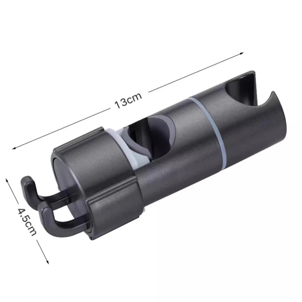 ABS Adjustable Shower Head Holder Shower Holder Clamp Showerhead Rail Slide Bracket Bathroom Accessories Rotation Hook Design