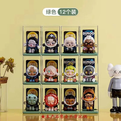 6/12PCS Blind Box Display Stand to Store Single Figure Display Box Acrylic Transparent Dustproof Small Ornaments Pop Mart Boxs