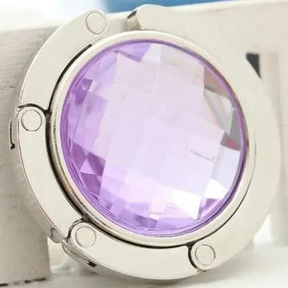 Table Bag Holder Handbag Foldable Bag Hook Purse Table Hanger Holder Alloy Fashion Crystal Rhinestone