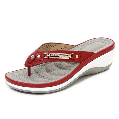 Women'S Soft Cushion Flip Flops Thong Sandals Slippers Casual Orthotics Sandals Flat Sandals Orthopedic Sandals Ladies Sandals