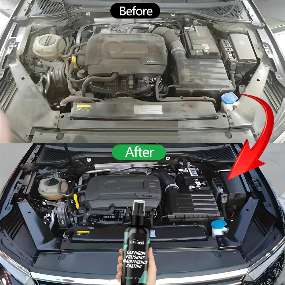 Car Engine Bay Cleaner Restorer Powerful Decontamination Cleaning Product for Engine Compartment Car Cleaning Polishing Product