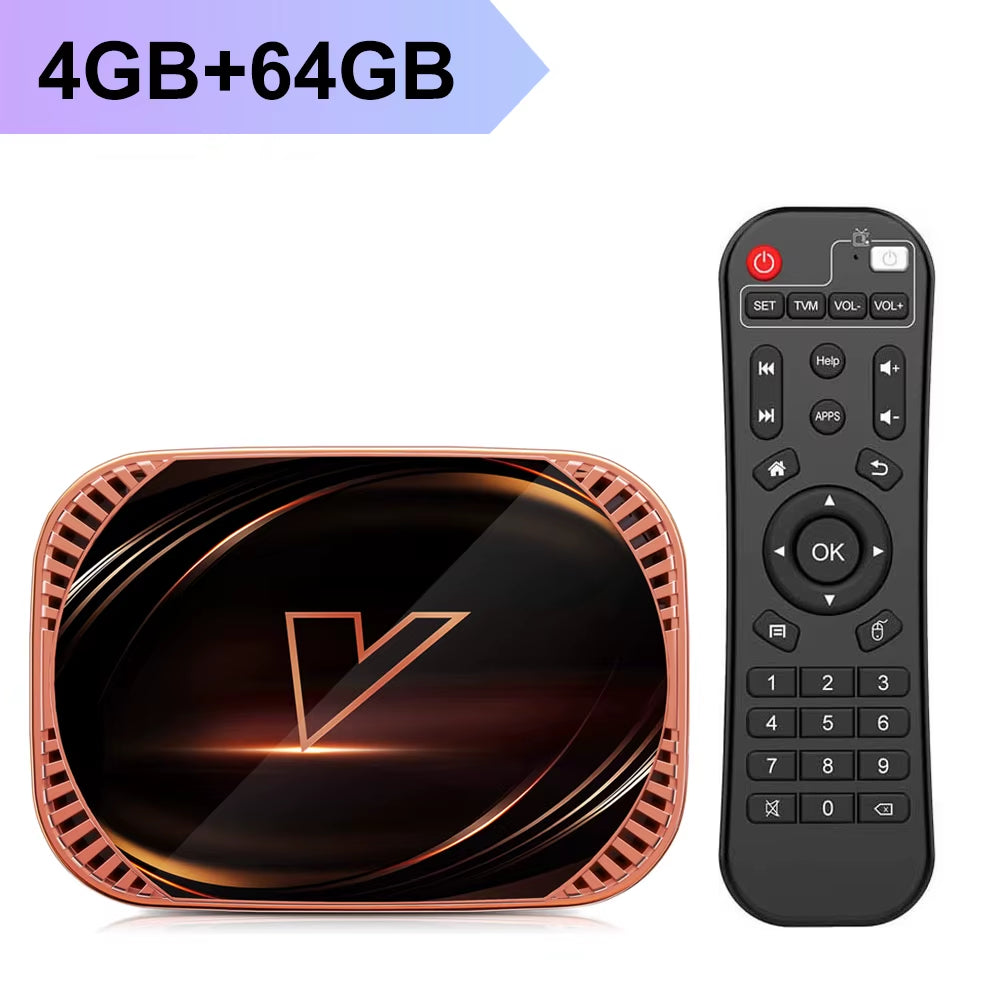 X4 Amlogic S905X4 Smart TV Box Android 11 4GB 128GB 32GB 64GB Wifi BT AV1 Media Player TV Box 4K 1000M Set Top Box