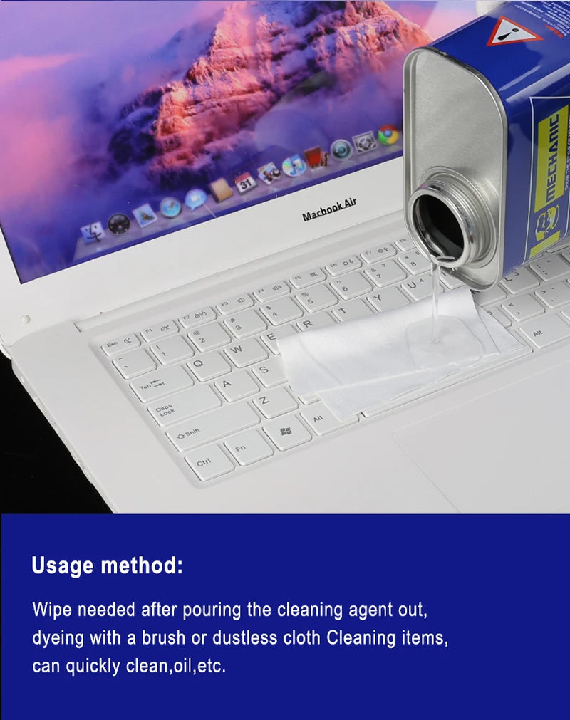 950 750G Soldering Flux Clean Liquid ,Phone PCB Board Repair Degreasing Oil Cleaning Agent Soldering Stain Remover
