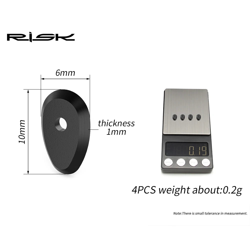 RISK Road Bicycle Electronic Shift Lever Custom Button Washer for UT8170 / DA9270 Bike Derailleur System, 3D Printed Polymers