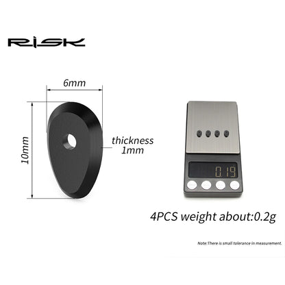 RISK Road Bicycle Electronic Shift Lever Custom Button Washer for UT8170 / DA9270 Bike Derailleur System, 3D Printed Polymers