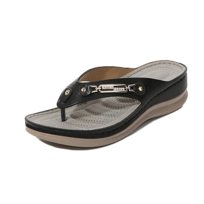 Women'S Soft Cushion Flip Flops Thong Sandals Slippers Casual Orthotics Sandals Flat Sandals Orthopedic Sandals Ladies Sandals