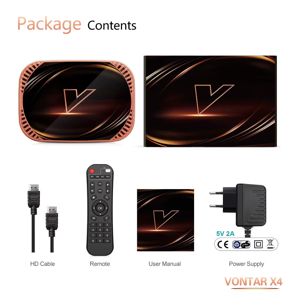 X4 Amlogic S905X4 Smart TV Box Android 11 4GB 128GB 32GB 64GB Wifi BT AV1 Media Player TV Box 4K 1000M Set Top Box