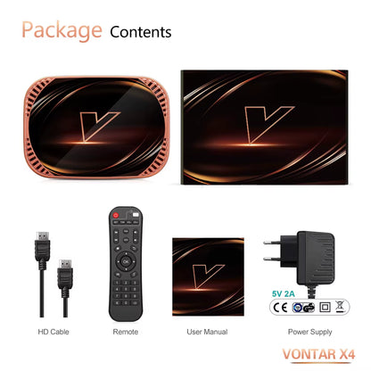 X4 Amlogic S905X4 Smart TV Box Android 11 4GB 128GB 32GB 64GB Wifi BT AV1 Media Player TV Box 4K 1000M Set Top Box