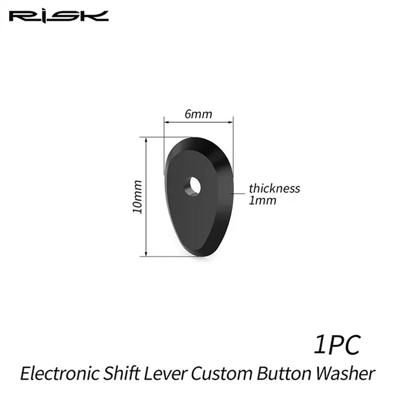 RISK Road Bicycle Electronic Shift Lever Custom Button Washer for UT8170 / DA9270 Bike Derailleur System, 3D Printed Polymers