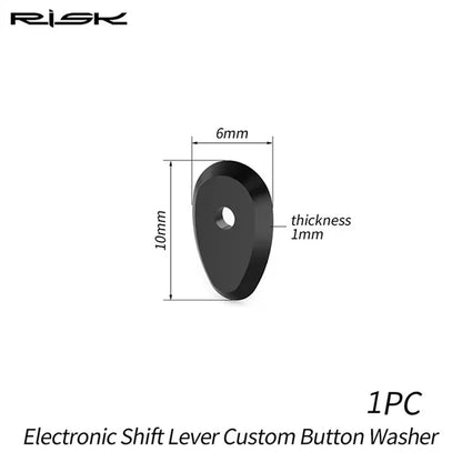 RISK Road Bicycle Electronic Shift Lever Custom Button Washer for UT8170 / DA9270 Bike Derailleur System, 3D Printed Polymers