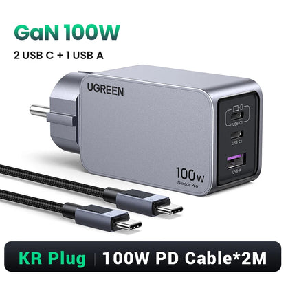 100W Gan Charger USB C Charger QC4.0 3.0 Quick Charge for Macbook Laptop Tablet PD Fast Charger for Iphone 18 17 16 Pro