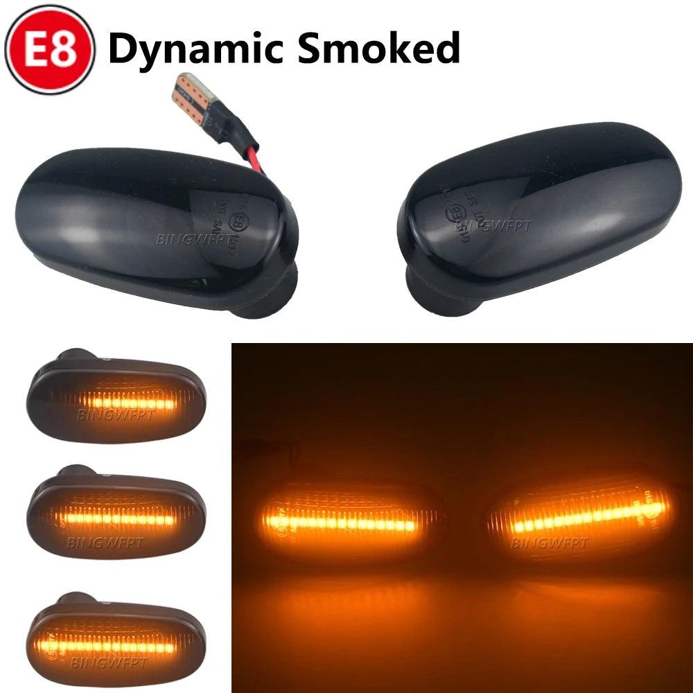 Dynamic LED Side Marker Fender Indicator Light for Alfa Romeo Mito 955 for Alfa Romeo Mito 147 Pre-Facelift GT 937 Fiat Bravo