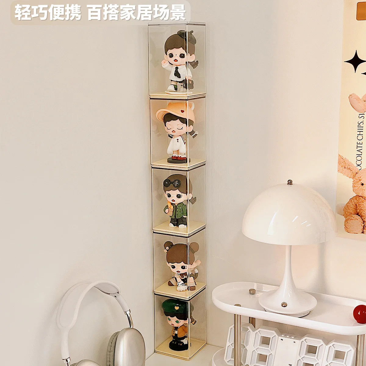 6/12PCS Blind Box Display Stand to Store Single Figure Display Box Acrylic Transparent Dustproof Small Ornaments Pop Mart Boxs