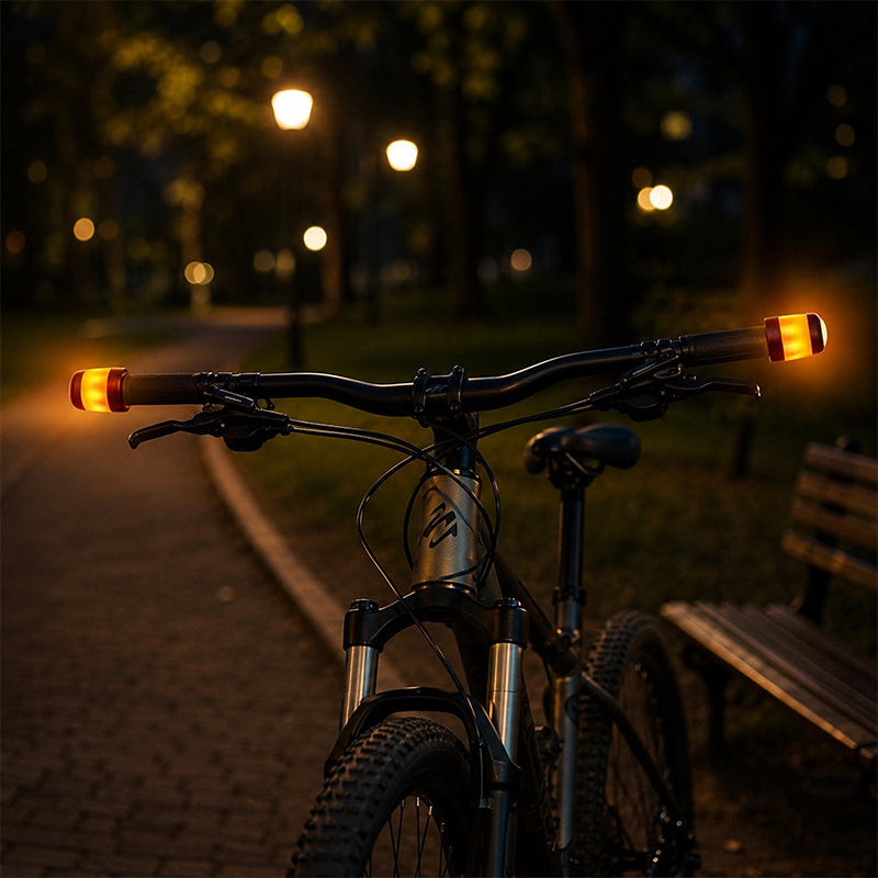 LED Scooter Turn Signal Lights, 2 Pack Waterproof Handlebar Indicators for Ninebot Max G30/ES Series