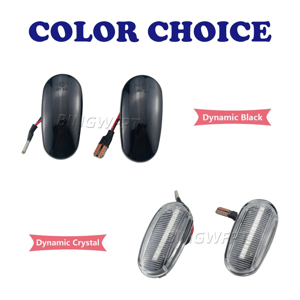 Dynamic LED Side Marker Fender Indicator Light for Alfa Romeo Mito 955 for Alfa Romeo Mito 147 Pre-Facelift GT 937 Fiat Bravo