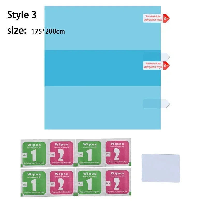 Car Rearview Mirror Protective Film anti Fog Membrane Anti-Glare Waterproof Rainproof Car Sticker Clear Film