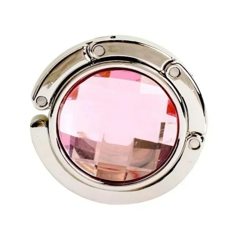 Table Bag Holder Handbag Foldable Bag Hook Purse Table Hanger Holder Alloy Fashion Crystal Rhinestone