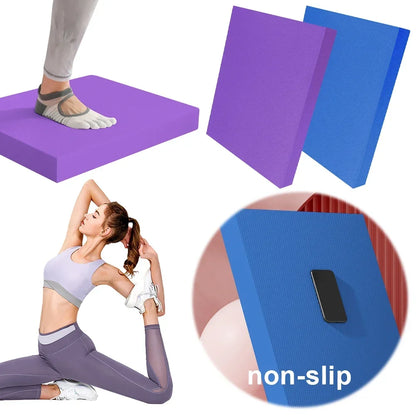 Yoga Balance Pad anti Slip Exercise Balance Pad Fitness Balancing Pad Foam Cushion Mat for Stability Training