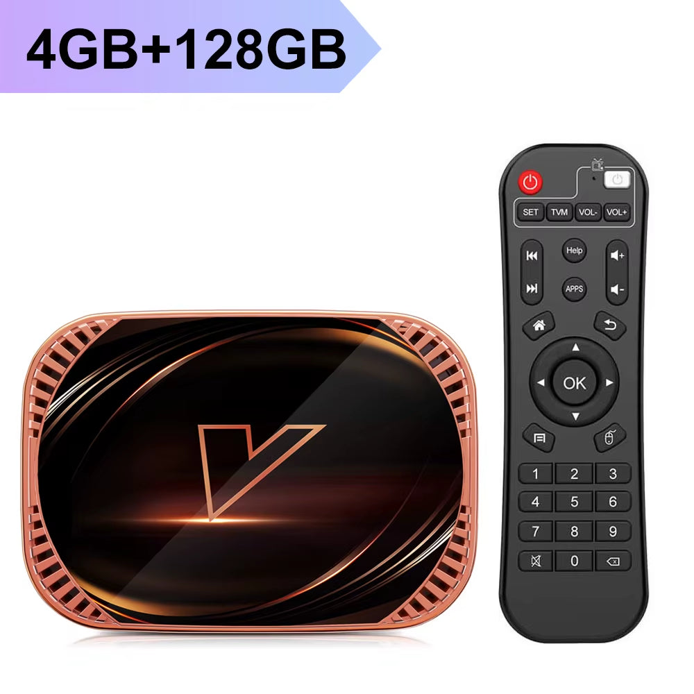 X4 Amlogic S905X4 Smart TV Box Android 11 4GB 128GB 32GB 64GB Wifi BT AV1 Media Player TV Box 4K 1000M Set Top Box