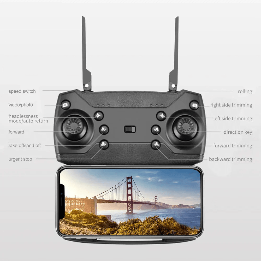 E88 Pro Foldable Drone with 4K Camera — Wi-Fi FPV & Altitude Hold