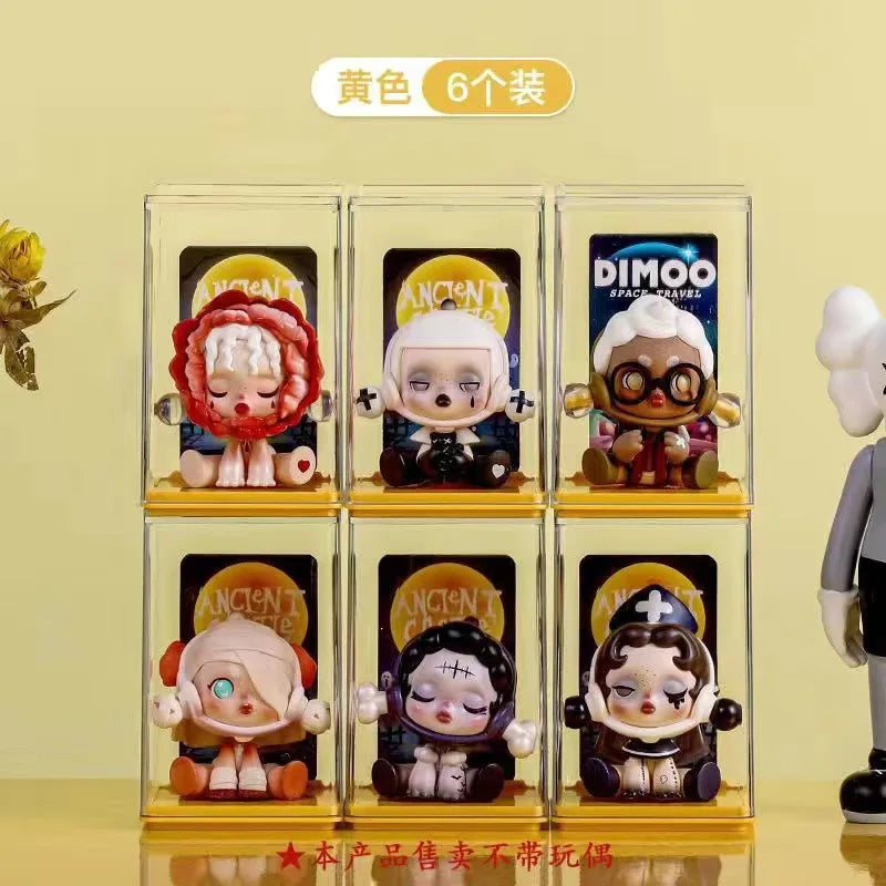 6/12PCS Blind Box Display Stand to Store Single Figure Display Box Acrylic Transparent Dustproof Small Ornaments Pop Mart Boxs