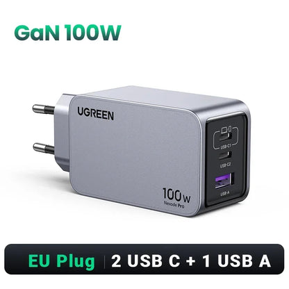 100W Gan Charger USB C Charger QC4.0 3.0 Quick Charge for Macbook Laptop Tablet PD Fast Charger for Iphone 18 17 16 Pro