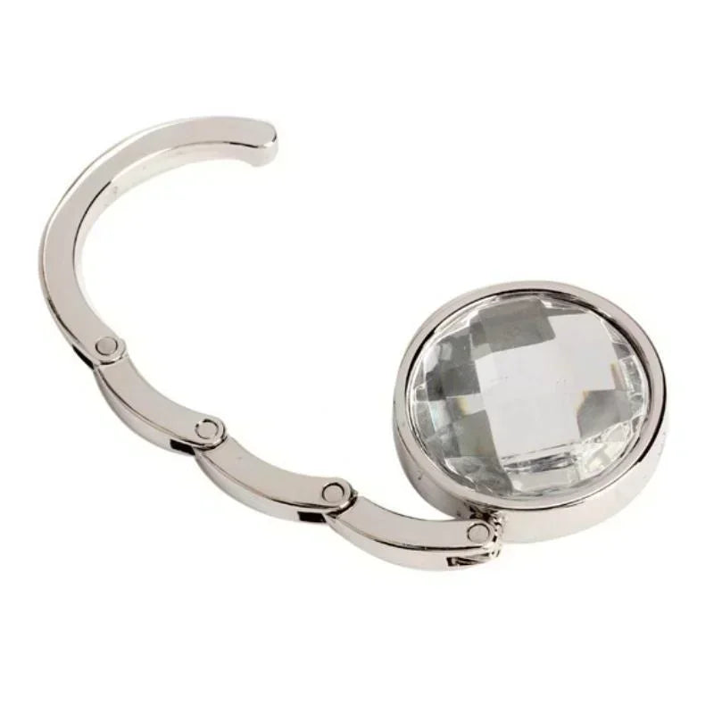 Table Bag Holder Handbag Foldable Bag Hook Purse Table Hanger Holder Alloy Fashion Crystal Rhinestone