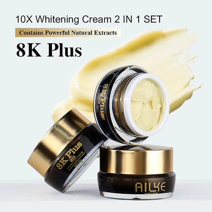 Whitening Face Cream, Reduce Dark Spots, Wrinkles, Melanin, Even Skin Tone, with Collagen, Glutathione, for All Skin Types