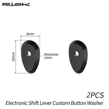 RISK Road Bicycle Electronic Shift Lever Custom Button Washer for UT8170 / DA9270 Bike Derailleur System, 3D Printed Polymers