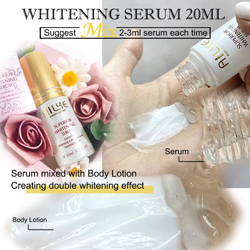 Whitening Face Cream, Reduce Dark Spots, Wrinkles, Melanin, Even Skin Tone, with Collagen, Glutathione, for All Skin Types