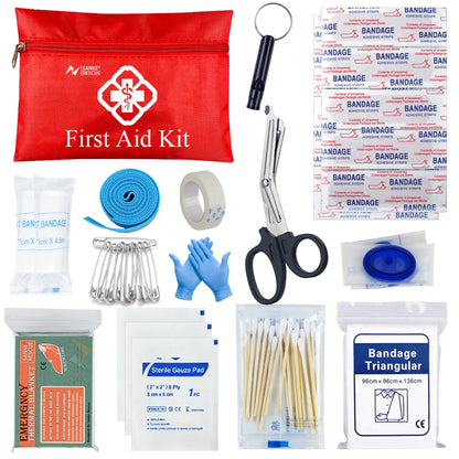 Tactical First Aid Kit in the Car Accessories Survival Kits Camping Equipment Medical Bag Self-Defense EDC Pouch IFAK