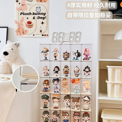 6/12PCS Blind Box Display Stand to Store Single Figure Display Box Acrylic Transparent Dustproof Small Ornaments Pop Mart Boxs