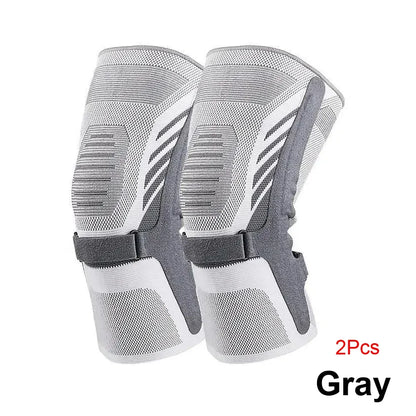 Knee Compression Sleeve - Knee Brace with Side Stabilizers & Patella Tendon Strap for Working Out, Arthritis & Meniscus Tear