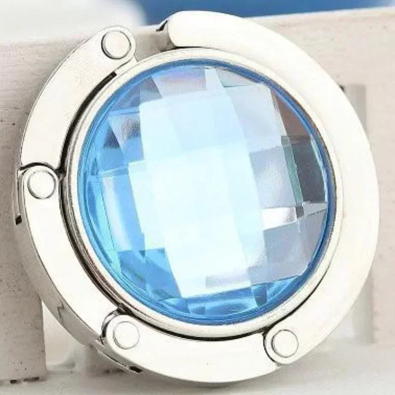 Table Bag Holder Handbag Foldable Bag Hook Purse Table Hanger Holder Alloy Fashion Crystal Rhinestone