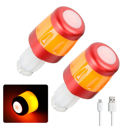 LED Scooter Turn Signal Lights, 2 Pack Waterproof Handlebar Indicators for Ninebot Max G30/ES Series