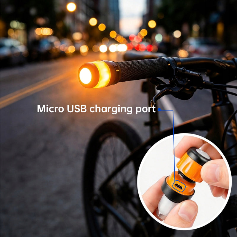 LED Scooter Turn Signal Lights, 2 Pack Waterproof Handlebar Indicators for Ninebot Max G30/ES Series