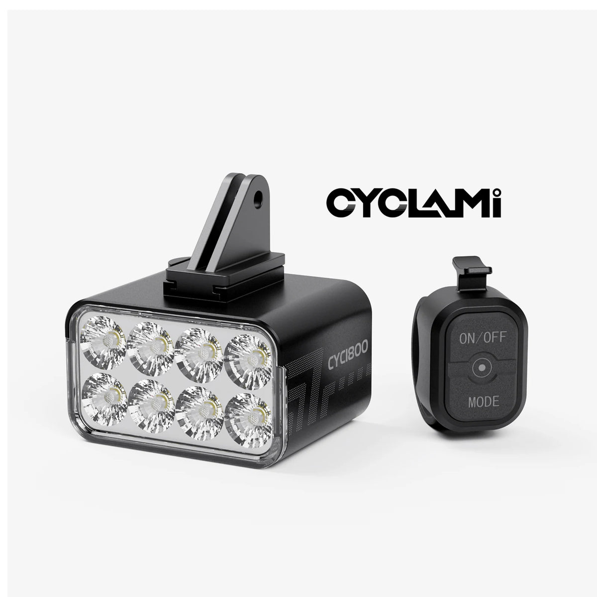 Wireless Remote Hoisting Bike Headlight 1800 Lumens Lifting Front Head Lamp Aluminum Alloy  CYC1800 for Road MTB Mountain