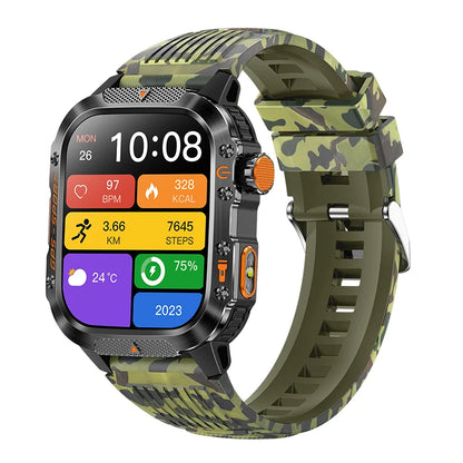 2026 NEW Military GPS Smartwatch Flashlight Wireless Call Wrist Watches 3ATM Waterproof Sports Smart Watch for Men Women Android