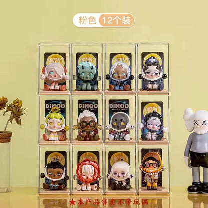6/12PCS Blind Box Display Stand to Store Single Figure Display Box Acrylic Transparent Dustproof Small Ornaments Pop Mart Boxs
