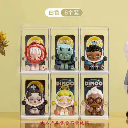 6/12PCS Blind Box Display Stand to Store Single Figure Display Box Acrylic Transparent Dustproof Small Ornaments Pop Mart Boxs