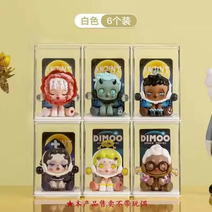 6/12PCS Blind Box Display Stand to Store Single Figure Display Box Acrylic Transparent Dustproof Small Ornaments Pop Mart Boxs