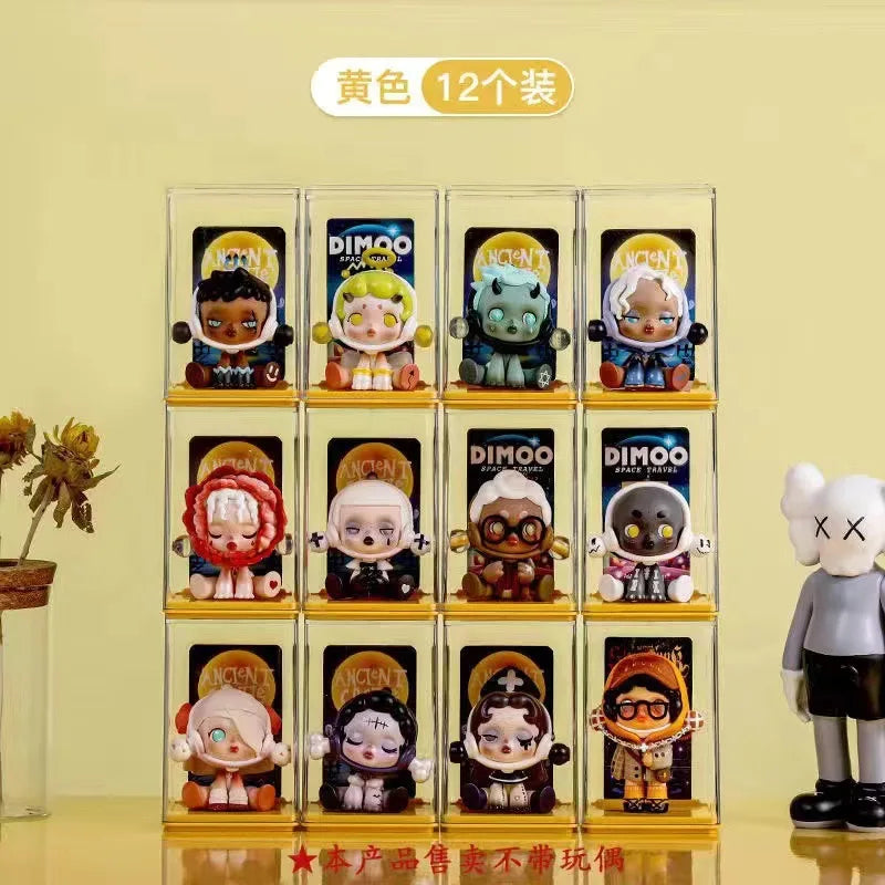 6/12PCS Blind Box Display Stand to Store Single Figure Display Box Acrylic Transparent Dustproof Small Ornaments Pop Mart Boxs