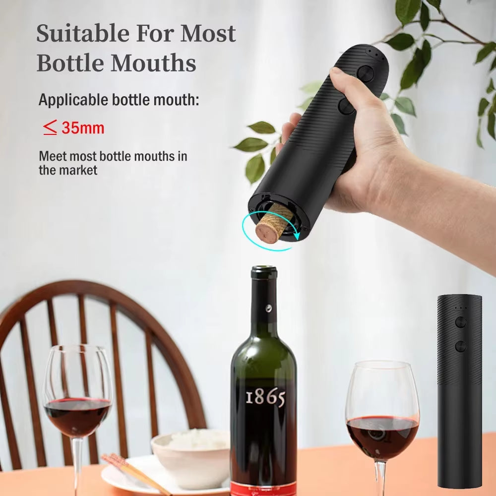 Electric Wine Bottle Opener Automatic Red Wine Corkscrew Rechargeable Wine Opener One-Click Button Wine Tools
