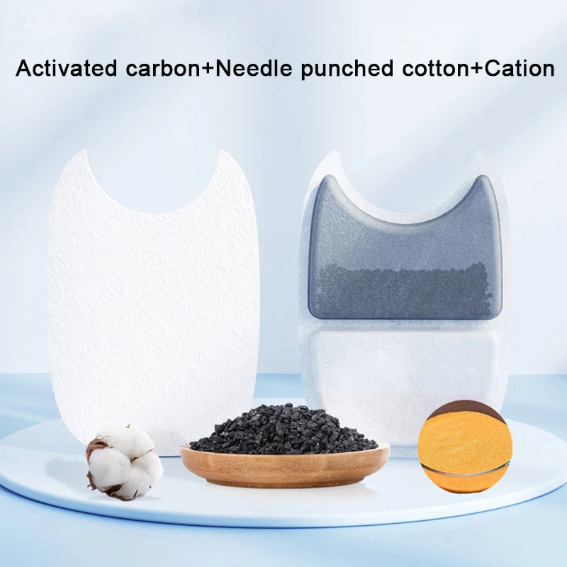 6/12/18/24Pcs Pet Water Dispenser Filter Cat Water Fountain Filter Drinking Fountain Filter Cycle Filtering Easy to Clean