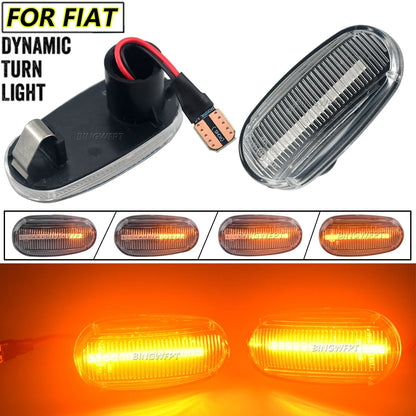 Dynamic LED Side Marker Fender Indicator Light for Alfa Romeo Mito 955 for Alfa Romeo Mito 147 Pre-Facelift GT 937 Fiat Bravo