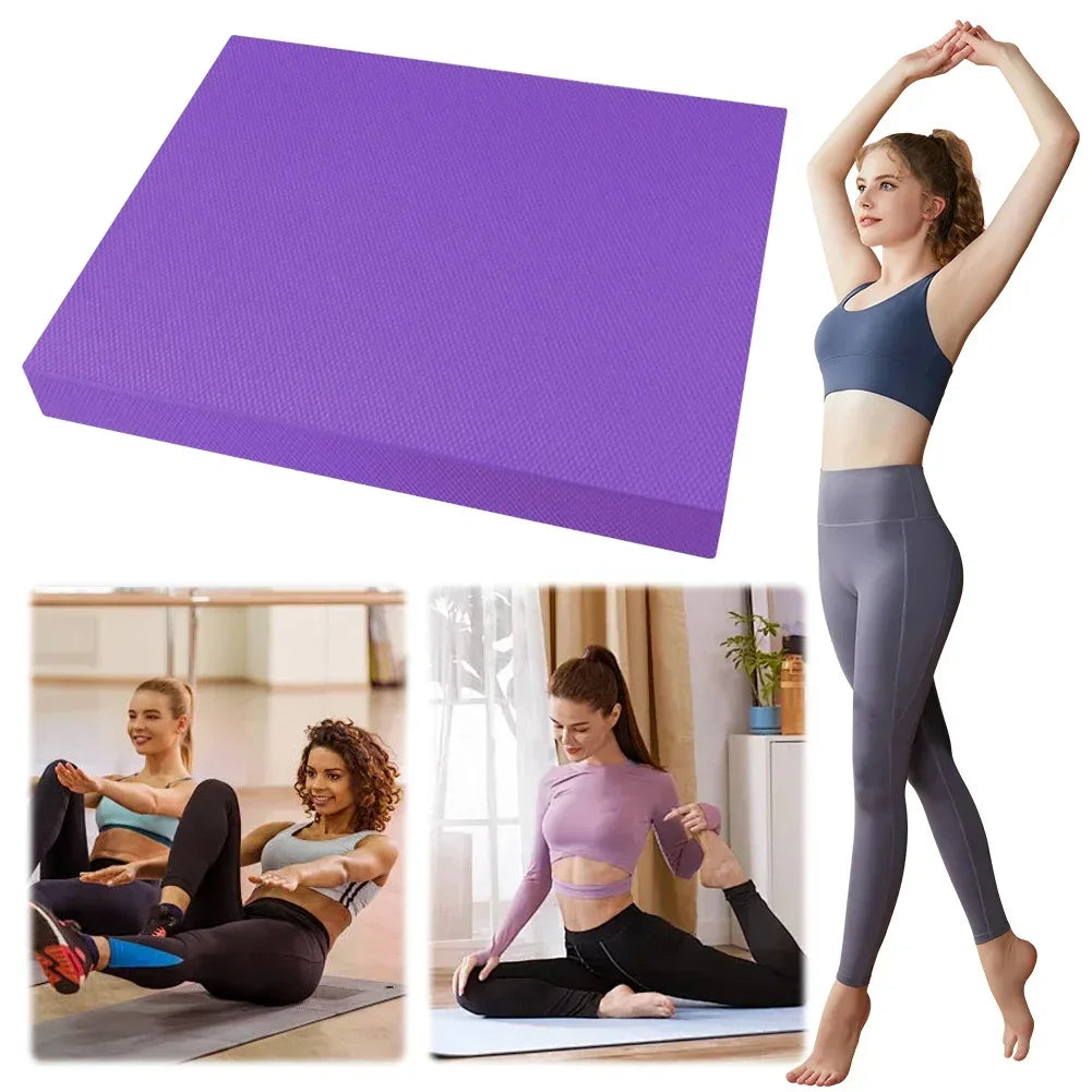 Yoga Balance Pad anti Slip Exercise Balance Pad Fitness Balancing Pad Foam Cushion Mat for Stability Training