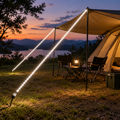 LED Camping Rope White Tent