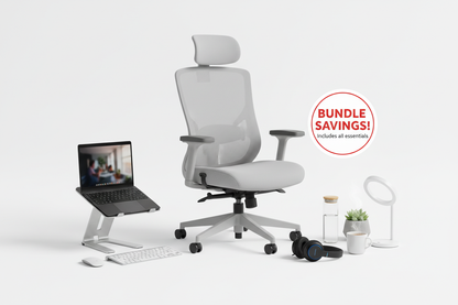 Work from home essentials bundle items displayed together with savings label